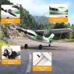 VOLANTEXRC RC Plane Trainer 3CH Remote Control Airplane with Prop Saver, 6-Axis Gyro Stabilizer & 3 Modes to Fly, Hobby Radio Controlled Aircraft RTF for Beginners, Adults, Boys and Kids (400mm,Green)