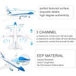 OTTCCTOY RTF RC Plane, 3CH Remote Control 787 dreamliner Airplane Indoor Outdoor 2.4GHz Radio Control Aircraft for Kids Boys Beginner