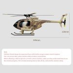 Hylukon C189 Remote Control Helicopter, 2.4G 6CH UAV 1:28 Brushless Motor RC Helicopter Single Blade Flybarless Remote Helicopter RTF with Optical Flow Localization 1 Battery - Red