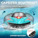 BEZGAR RC Boat, 18 inch Big Brushless Remote Control Boat for Adults and Kids and, 55 KPH Large Fast RC Speed Boat with 2500mAh Battery, Ideal Waterproof Toy Boats for Lakes - HJ816 Green