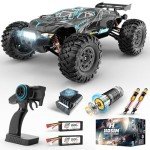 Hosim 1:10 Brushless RC Cars for Adults, 68+KMH Remote Control Car Fast, 4WD All Terrain Rc Trucks Off Road Waterproof Hobby Grade Large Racing Buggy Toy Gift Monster Trucks-Upgradeable to 3S Battery