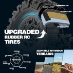 Hosim 1:10 Brushless RC Cars for Adults, 68+KMH Remote Control Car Fast, 4WD All Terrain Rc Trucks Off Road Waterproof Hobby Grade Large Racing Buggy Toy Gift Monster Trucks-Upgradeable to 3S Battery