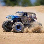 Losi 1/18 Mini LMT Son Uva Digger 2S 4X4 RTR Brushed Monster Truck Battery & Charger Included Blue LOS01026T2