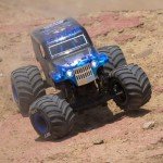 Losi 1/18 Mini LMT Son Uva Digger 2S 4X4 RTR Brushed Monster Truck Battery & Charger Included Blue LOS01026T2