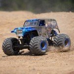 Losi 1/18 Mini LMT Son Uva Digger 2S 4X4 RTR Brushed Monster Truck Battery & Charger Included Blue LOS01026T2