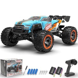 RACENT RC Truck 1:16 4x4 All Terrain RC Car 40KPH High Speed Remote Control Cars for Boys, Off-Road Monster Truck with 2.4Ghz Radio Control, 2 Batteries, Gifts for Kids Adults