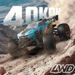 RACENT RC Truck 1:16 4x4 All Terrain RC Car 40KPH High Speed Remote Control Cars for Boys, Off-Road Monster Truck with 2.4Ghz Radio Control, 2 Batteries, Gifts for Kids Adults
