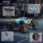 RACENT RC Truck 1:16 4x4 All Terrain RC Car 40KPH High Speed Remote Control Cars for Boys, Off-Road Monster Truck with 2.4Ghz Radio Control, 2 Batteries, Gifts for Kids Adults