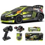 CROBOLL 1/10 Brushless Carbon Fiber RC Drift Cars for Adults with Gyro, Max 50 mph Fast RC Rally Car, 2.4Ghz All Terrain Remote Control Car 4x4 Hobby RTR RC Truck with 3S Battery