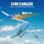 VOLANTEXRC 2 Channel RC Plane P51D Mustang RTF for Beginners, 2.4Ghz Remote Control Airplane Easy to Fly with Gyro Stabilization, Outdoor Hobby WWII Toy for Kids & Adults (Blue)