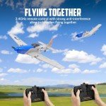 VOLANTEXRC 2 Channel RC Plane P51D Mustang RTF for Beginners, 2.4Ghz Remote Control Airplane Easy to Fly with Gyro Stabilization, Outdoor Hobby WWII Toy for Kids & Adults (Blue)