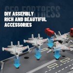 RC Boats for Kids 8-12, 16-inch Warship Battleship Aircraft Carrier with 2 Rechargeable Batteries, 15mph High Speed Remote Control Military Ship for Pool & Lake, Exhibits Model Gift for Boys