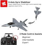 RCSHOBBY RC Plane 4 Channel RC Airplane 2.4Ghz RC Jet Ready to Fly F-16 Fighter Falcon Remote Control Airplane for Adults with X-Pilot Stabilizer System & One Key Aerobatic, Best Gift for RC Hobbyist