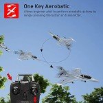 RCSHOBBY RC Plane 4 Channel RC Airplane 2.4Ghz RC Jet Ready to Fly F-16 Fighter Falcon Remote Control Airplane for Adults with X-Pilot Stabilizer System & One Key Aerobatic, Best Gift for RC Hobbyist