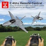 RCSHOBBY RC Plane 4 Channel RC Airplane 2.4Ghz RC Jet Ready to Fly F-16 Fighter Falcon Remote Control Airplane for Adults with X-Pilot Stabilizer System & One Key Aerobatic, Best Gift for RC Hobbyist