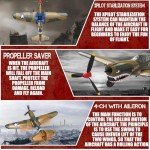 LEAMBE P-40 Warhawk RC Plane with Stabilization System