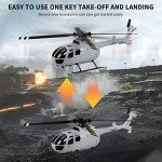 Sunydog RC Helicopter RC Drone Single Propeller Without Ailerons 6-axis Gyro Stabilization RC Airplane Altitude Hold Gift for Adults 3 Battery