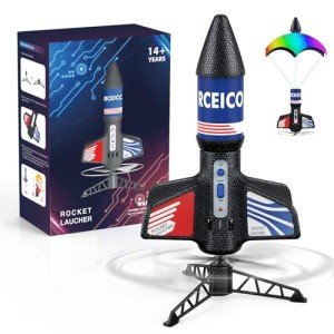 Rocket Launcher, 200 Feet of Flight Altitude, Model Rocket Kits with Launch Set, Ultra-high Flying Air Toy Outdoor Toys for Ages 8-13, Birthday Gift for Kids Boys & Girls