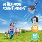 Rocket Launcher, 200 Feet of Flight Altitude, Model Rocket Kits with Launch Set, Ultra-high Flying Air Toy Outdoor Toys for Ages 8-13, Birthday Gift for Kids Boys & Girls