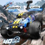 1:16 Scale RC Cars for Adult, Remote Control Car Fast 40KPH Hobby RC Cars for Boys Age 8+, 4x4 All Terrain Off-Road RC Truck for Kids with 2.4 GHz Remote Control 2 Rechargeable Batteries