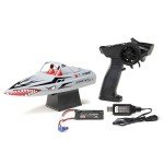 Pro Boat Sprintjet 9" Self-Righting Deep-V Jet Boat Brushed RTR Ready to Run Silver PRB08045T1