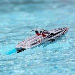 Pro Boat Sprintjet 9" Self-Righting Deep-V Jet Boat Brushed RTR Ready to Run Silver PRB08045T1