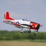E-flite RC Airplane T-28 Trojan 1.2m BNF Basic Transmitter Battery and Charger Not Included with Smart EFL18350