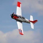 E-flite RC Airplane T-28 Trojan 1.2m BNF Basic Transmitter Battery and Charger Not Included with Smart EFL18350