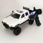 WPL C64-1 RC Crawler 1/16 Scale RC Truck Off Road RC Rock Crawler 4x4 Remote Control Pickup All Terrain RTR 260 Motor Upgraded Chassis Proportional Control 2.4GHz Axle Mounted Servo Adult