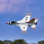 E-flite RC Airplane F-16 Thunderbirds 80mm EDF BNF Basic Transmitter Battery and Charger Not Included with AS3X and Safe Select EFL87950 Airplanes Bind and Fly Electric