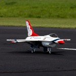 E-flite RC Airplane F-16 Thunderbirds 80mm EDF BNF Basic Transmitter Battery and Charger Not Included with AS3X and Safe Select EFL87950 Airplanes Bind and Fly Electric