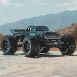 ARRMA RC Truck 1/8 Notorious 4X4 6S BLX BRUSHLESS V6 Stunt Truck RTR (Battery and Charger Not Included), (Black), ARA8611V6T1
