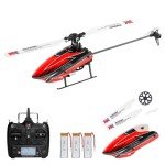CKYSCHN Remote Control Helicopter, WLtoys K110S RC Helicopters with 3D/6G Mode Gyro for Adults, 6 Channel RC Aircraft with Brushless Motor, Mini Helicopter with 3 Batteries
