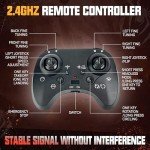 BEZGAR Drones for Kids | 2.4GHZ RC Plane, Spider Toys for Boys, Remote Control Spider, 6-axis Gyro Remote Control Airplane, RC Helicopter, 360° Flip Fighter Jet Toy, Toys for ages 8-13