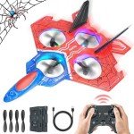BEZGAR Drones for Kids | 2.4GHZ RC Plane, Spider Toys for Boys, Remote Control Spider, 6-axis Gyro Remote Control Airplane, RC Helicopter, 360° Flip Fighter Jet Toy, Toys for ages 8-13