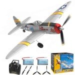 RCSHOBBY RC Plane 4 Channel Remote Control Airplanes 2.4Ghz Ready to Fly P-47 Thunderbolt WWII RC Airplanes for Adults Beginners with Xpilot Stabilization System & One Key Aerobatic