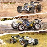 TOPMVP 1/18 Scale All Terrains RC Cars for Adults, Brushless 37 MPH Fast Electric Car with 2.4 GHz Remote Control, 4X4 Off-Road Truck with Two Rechargeable Batteries, Gifts for Boys