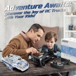 DEERC 1:14 All Terrain RC Cars, 40KPH High Speed Off Road RC Truck,4WD Remote Control Car with 2 Li-ion Batteries, Fast Extreme Monster Truck Toys Gifts for Kids and Adults