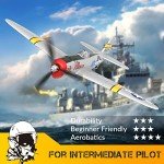 RCSHOBBY RC Plane 4 Channel Remote Control Airplanes 2.4Ghz Ready to Fly P-47 Thunderbolt WWII RC Airplanes for Adults Beginners with Xpilot Stabilization System & One Key Aerobatic