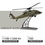 HI-REEKE K170 RC Helicopter, UH60L Remote Contro Helicopter Model Plane Toy for Men