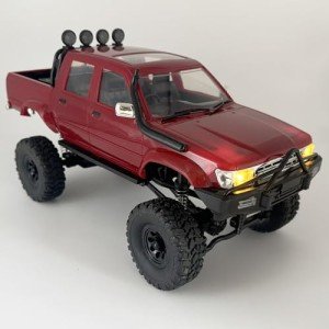 RC Crawler 1/16 Scale Remote Control Truck Off Road WPL C64-1 RC Rock Crawler 4x4 Pickup RTR All Terrain Upgraded Chassis Fully Proportional 2.4GHz Axle Mounted Servo Hobby Vehicle Adult