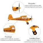 Park10 Toys A160 RC Airplane 3D6G Mode 5 Channels Stunt RC Aircraft for Adults Outdoor Remote Control Plane Model with Brushless Motor and 2 Batteries, Yellow