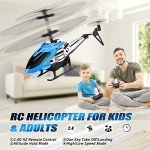 Dolanus RC Helicopters - Remote Control Helicopter Toys: One Key Take-Off/Landing, Automatic Altitude Hold, LED Light & 3.5 Channel Gyro Stabilizer, Flying Toys - Gift for Boys/Girls Kids Adults, Blue