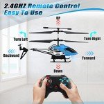 Dolanus RC Helicopters - Remote Control Helicopter Toys: One Key Take-Off/Landing, Automatic Altitude Hold, LED Light & 3.5 Channel Gyro Stabilizer, Flying Toys - Gift for Boys/Girls Kids Adults, Blue