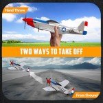 VOLANTEXRC RC Plane 3 Channel Remote Control Airplane Fighter Toys, 2.4GHz 6-axis Gyro Stabilizer RTF Glider Aircraft Plane, Easy to Fly for Adults Kids Beginners Boys (P-51D Mustang)