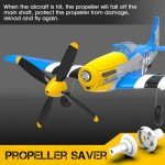 GoolRC RC Airplane, 2.4GHz 4CH Remote Control Airplane, Ready to Fly RC Plane with 6-Axis Gyro, RC Aircraft Flight Toys with One-Key Aerobatic, One-Key U-Turn for Adults and Kids, Included 3 Batteries