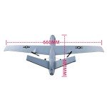 RC Plane Remote Control Airplane - 2.4Ghz 2 Channels DIY RC Predator Aircraft with 3-Axis Gyro for Beginner RC Plane with 2 Batteries, Wingspan 660mm