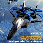 BEZGAR RC Fighter Airplane丨F-22 Raptor Mini Drone Remote Control Jet Plane Stunt Drone for Adults & Kids Toy with Light Gift for Kids Beginner