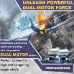 ANBURI RC Plane, F4U Remote Control Airplane with 2 Batteries, 2.4GHz 3 Channel Fighter with 6 Axis Gyro Stabilizer, Easy to Fly for Adults, Beginners