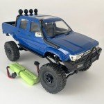 HLSFWDRIVE WPL C64-1 RC Crawler 4x4 RC Truck 1/16 Scale Remote Control Rock Crawler Off Road with Axle Mounted Servo 260 Motor Upgraded Chassis Fully Proportional 2 Batteries Hobby Toy for Adult